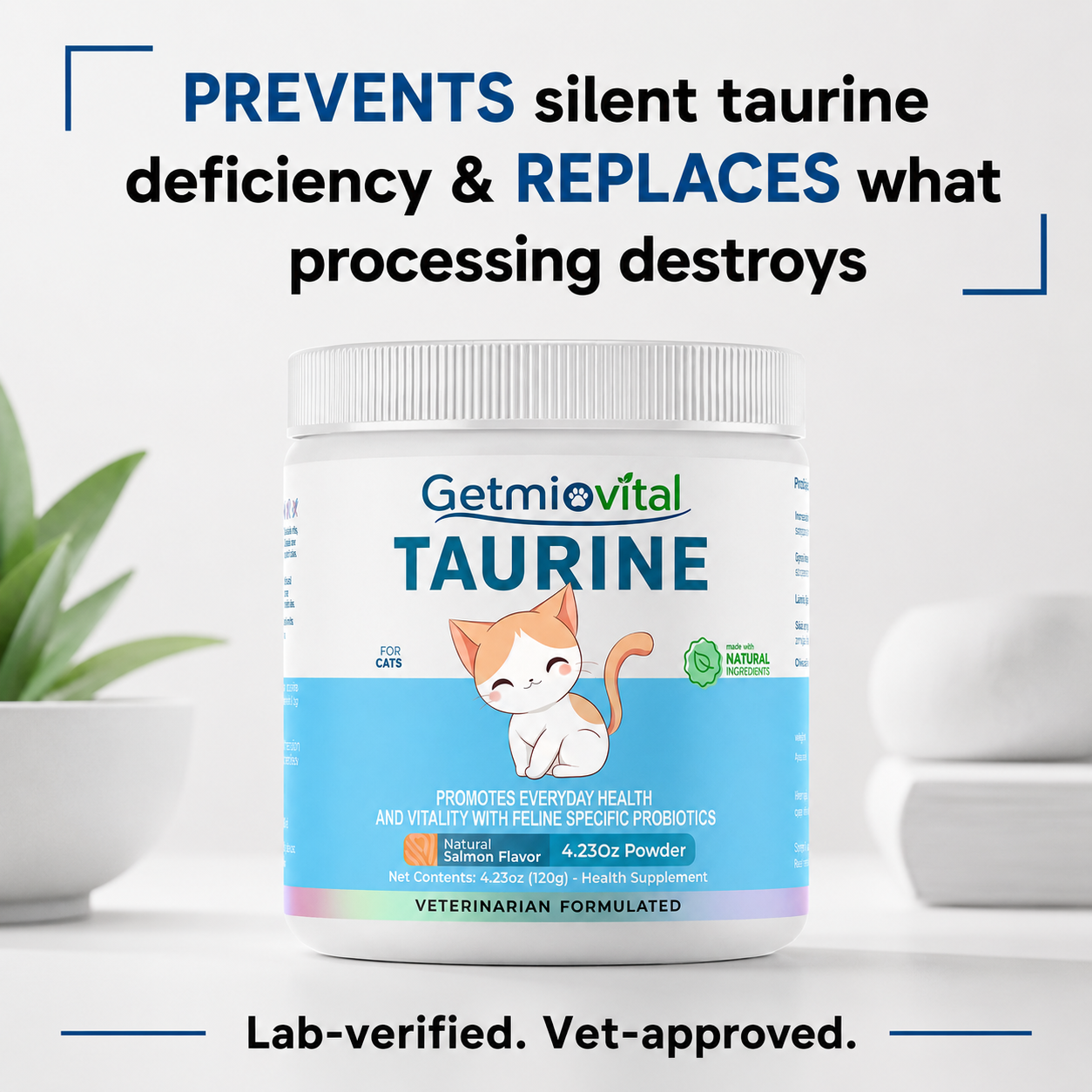 Stop the Silent Deficiency Before You See the Signs with Getmiovital™ Taurine Supplement