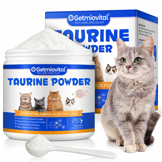 Getmiovital Taurine Powder Pure Pharmaceutical-Grade for Cats